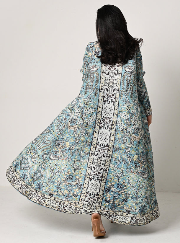 FAB112 - Tiffany Patterned Pleats Abaya