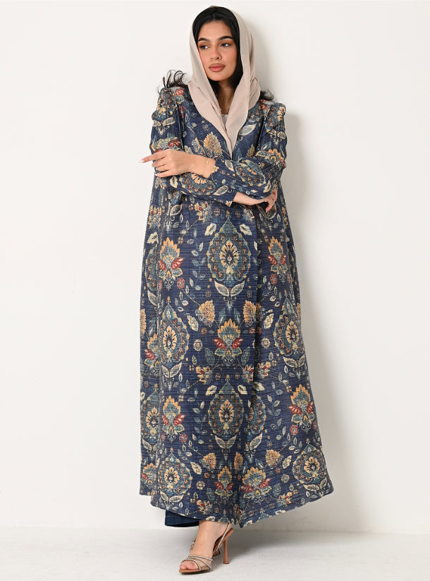 FAB114 - Patterned Pleats Abaya