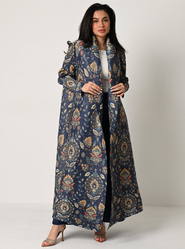 FAB114 - Patterned Pleats Abaya