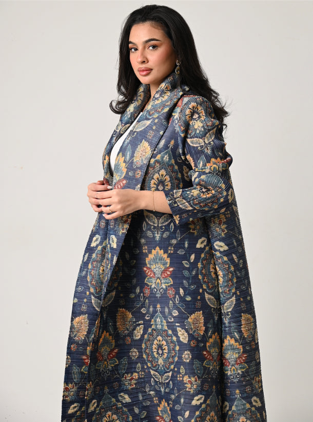 FAB114 - Patterned Pleats Abaya