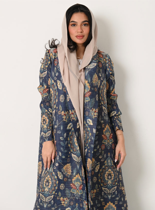 FAB114 - Patterned Pleats Abaya