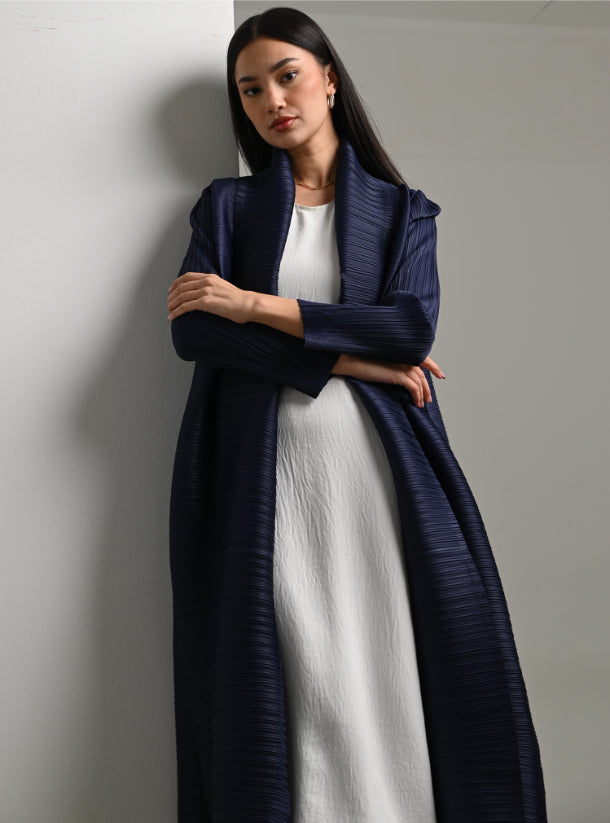 FAB117 - Midnight Blue Pleats