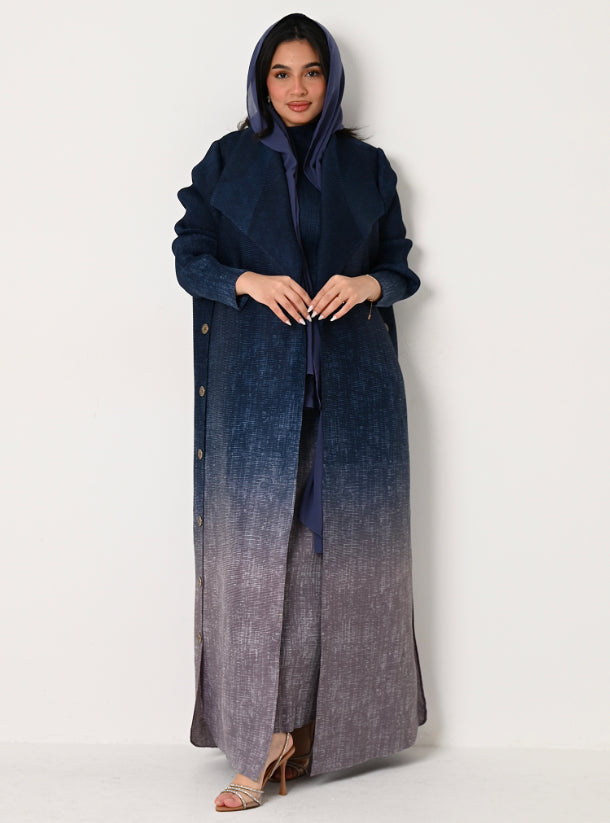 FAB105 - Sky Ombré 2 piece abaya set