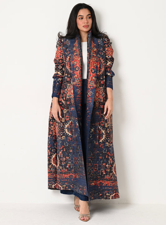 FAB111 - Patterned Pleats Abaya