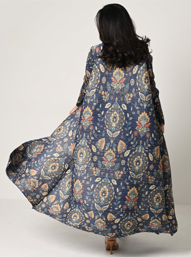 FAB114 - Patterned Pleats Abaya