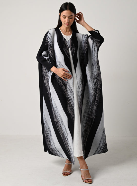 FAB121 - Bisht Pleats Abaya