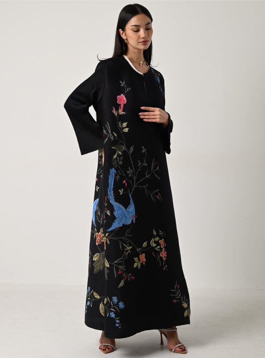 FAB120 - Portrait Pleats Abaya