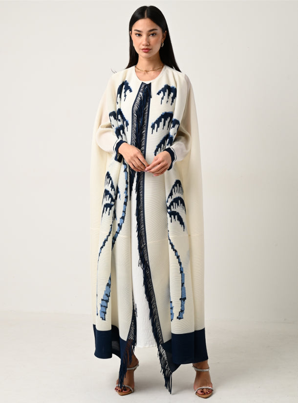 FAB122 - Sky Ombre Pleats Abaya