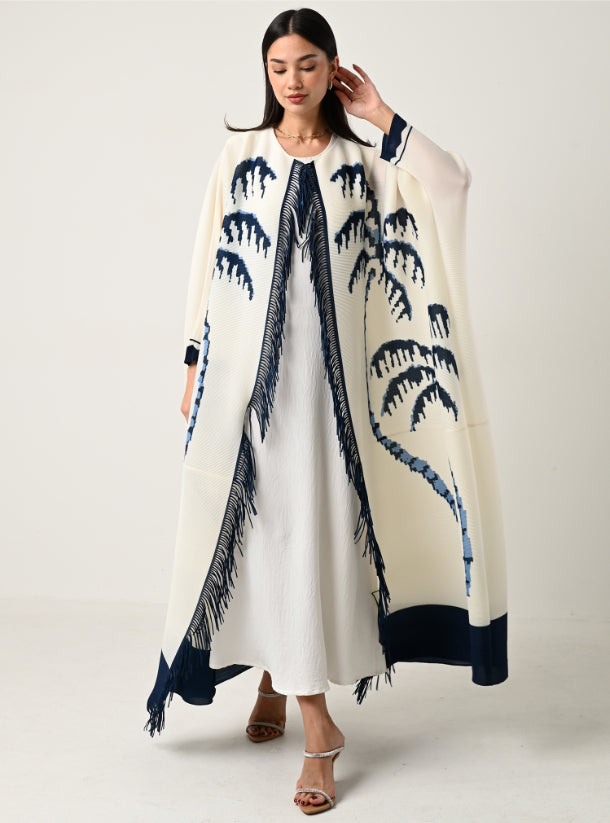 FAB122 - Sky Ombre Pleats Abaya