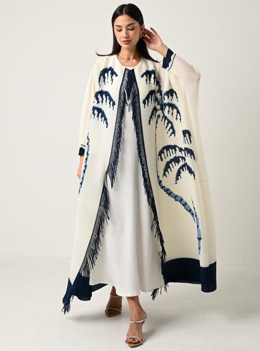 FAB122 - Sky Ombre Pleats Abaya